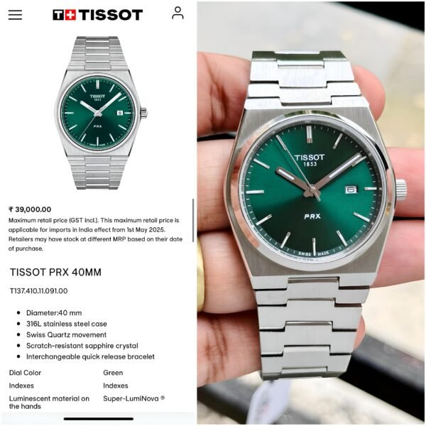 Exclusive Shine in All New Tissot PRX Watch