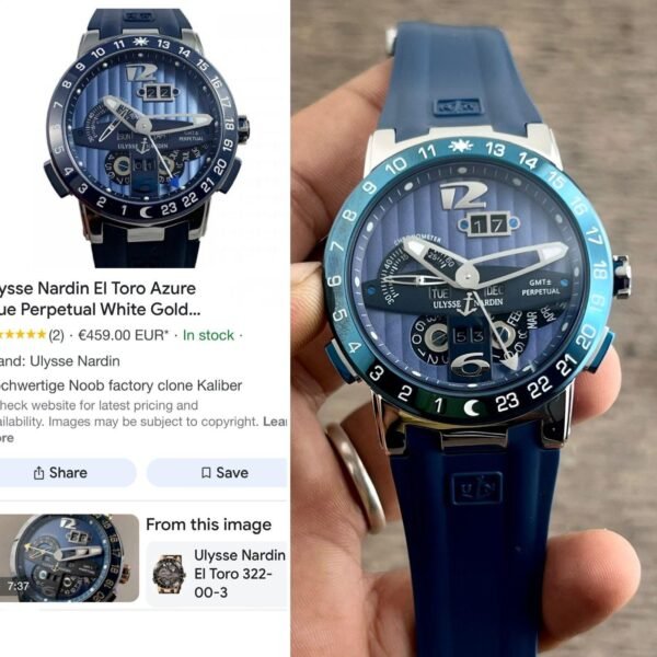 Ulysse Nardin Executive El Toro SS TWA 1:1 Best Edition Blue Dial on Blue Rubber Strap Asian UN-328