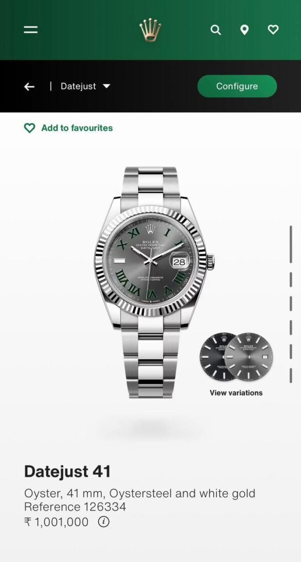 Rolex DateJust. This is a Flagship range enhancing the Brands name ROLEX & its Class