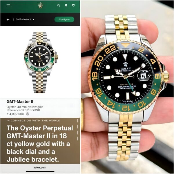 ROLEX GMT MASTER II Reference 126718GRNR